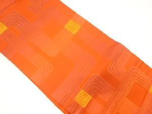 リサイクル　抽象模様織り出し名古屋帯